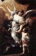 Pietro da Cortona The Guardian Angel oil